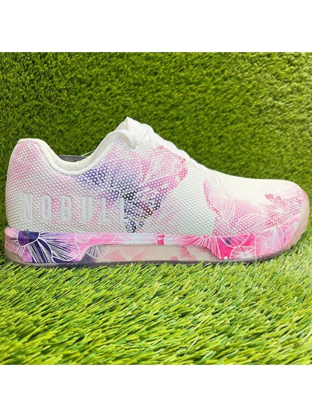 Nobull Impact Trainer Mens Size 16 Pink White Athletic Running Shoes Sneakers